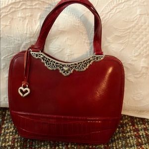 Brighton purse red leather